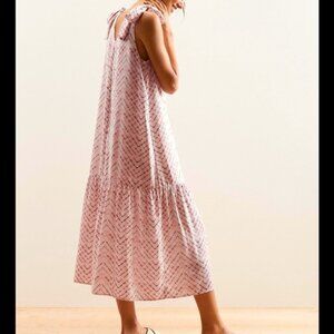 Banana Republic Tie shoulder drop waist dress